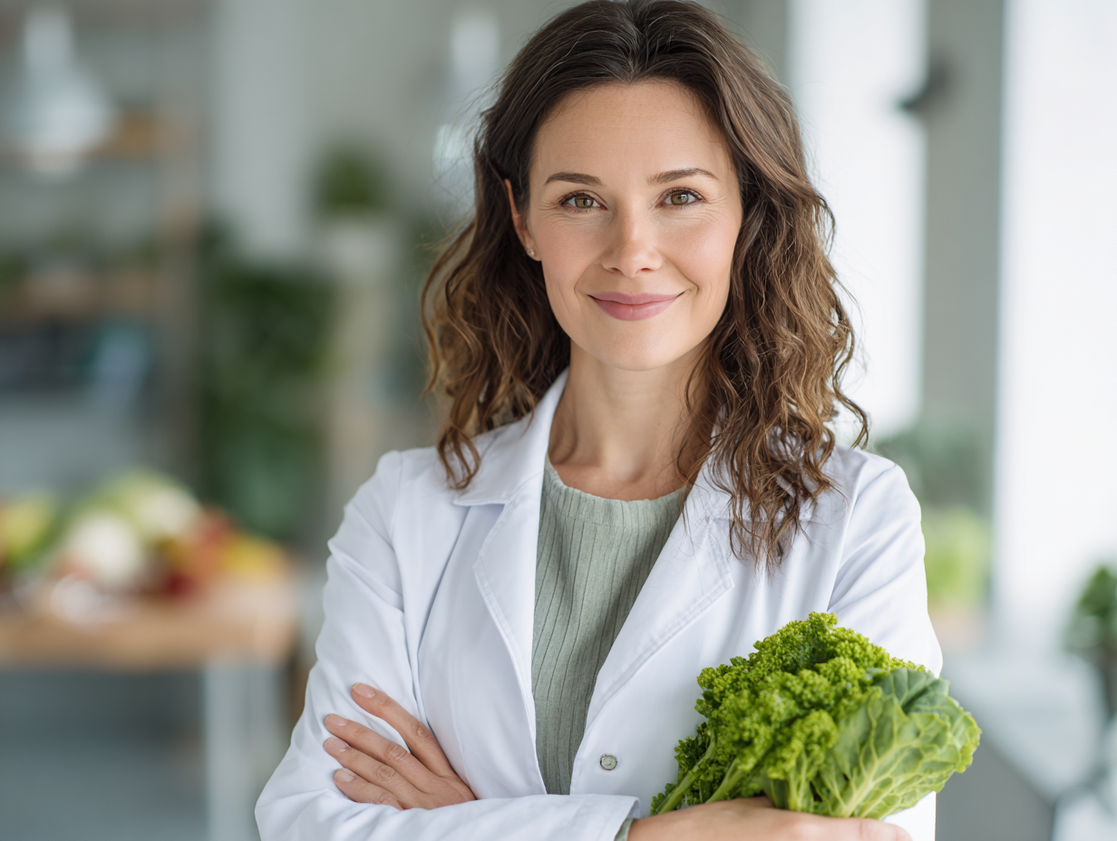 Родина за обіднім столом з здоровою їжею